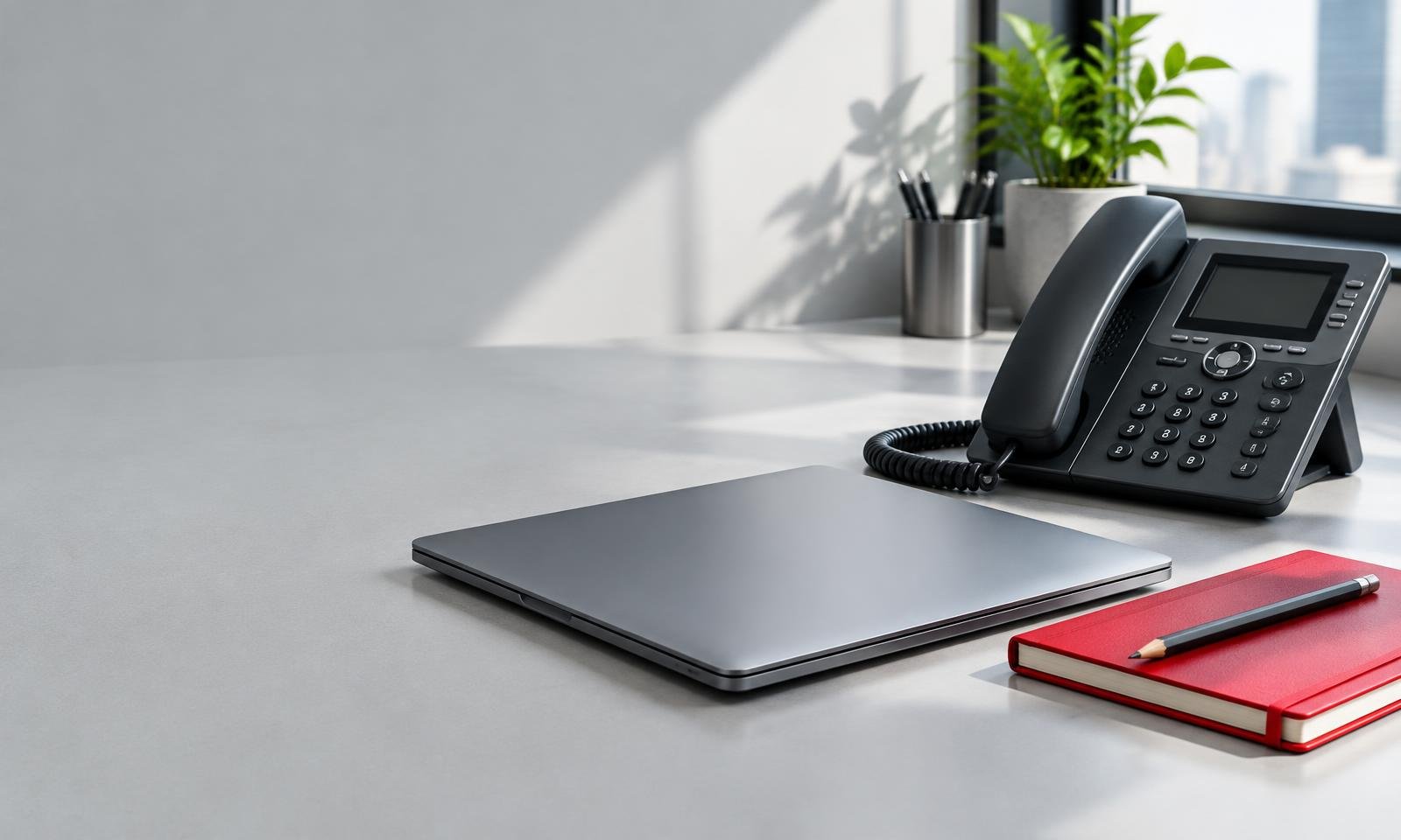 Téléphone et poste de travail pour un premier échange